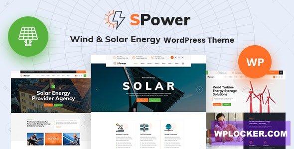 SPower v1.0 - Wind & Solar Energy WordPress Theme