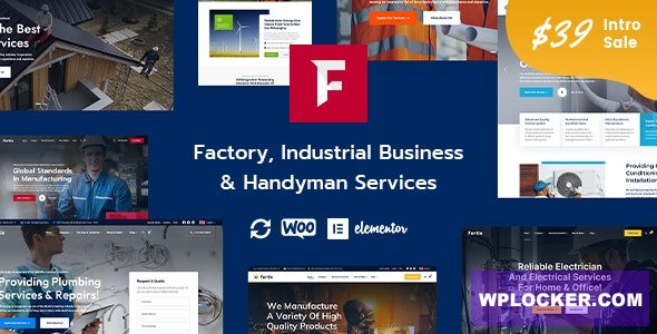 Fortis v1.0.0 - Factory Industrial Business & Handyman Services WordPress Theme