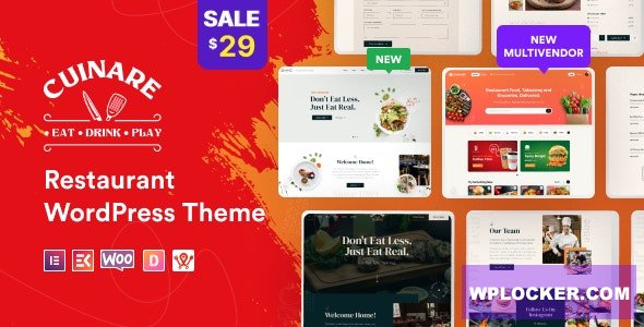 Cuinare v1.0.7 - Multivendor Restaurant WordPress Theme