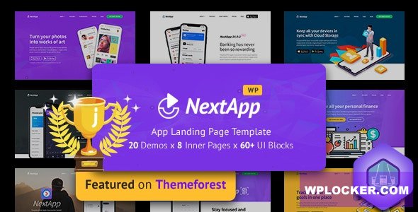 Nextapp v1.4.3.1 - App Landing Page WordPress Theme