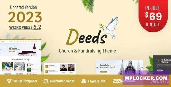 Deeds v9.3 - Best Responsive Nonprofit Church WordPress Theme
