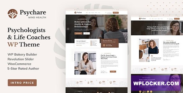 Psychare v1.2.2 - WordPress Theme for Psychologists & Life Coaches