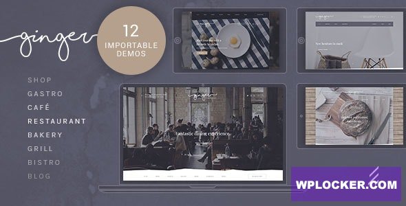 Ginger v1.3.8 - Restaurant WordPress Theme