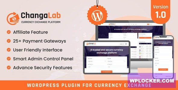 ChangaLab v1.0 - Currency Exchange WordPress Plugin