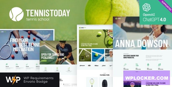 Tennis Today v2.0.0 - Sport School & Events WordPress Theme