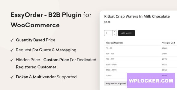 EasyOrder v1.0.2 - B2B Plugin for WooCommerce