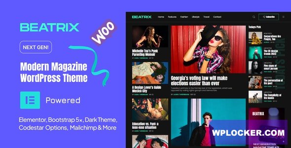 Beatrix - Modern Magazine WordPress Theme - 3 August 2023