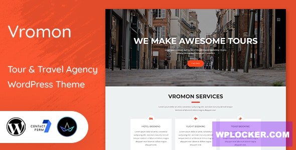 Vromon v1.9 - Tour & Travel Agency WordPress Theme