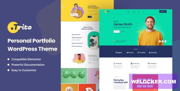 Trito v1.0.0 - Personal Portfolio WordPress Theme