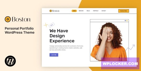Boston v2.0 - Personal Portfolio WordPress Theme