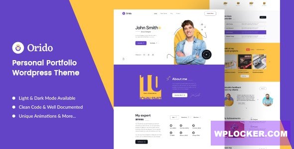 Orido v1.0 - Personal Portfolio WordPress Theme