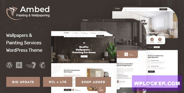Ambed v1.1 - Wallpapers & Painting Services WordPress Theme