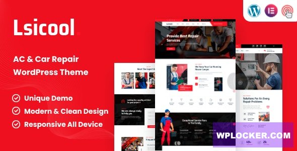 Lsicool v1.1 - AC & Car Repair WordPress Theme