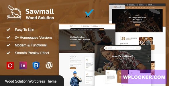 Sawmall v1.3 - Carpenter and Craftman WordPress Theme