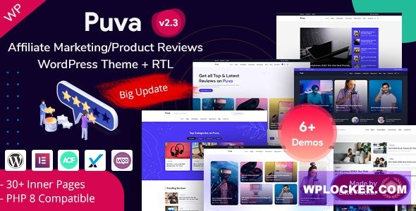 Puva v2.3 - Online Blogging & Affiliate Product Reviews WordPress Theme