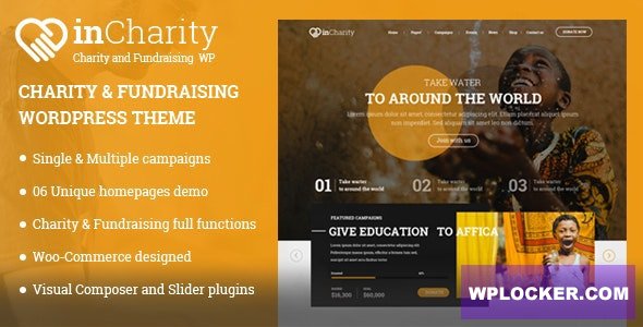 InCharity v2.2.3 - Fundraising, Non-profit organization WordPress Theme