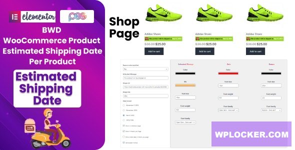 BWD Product Estimated Shipping Date Plugin For WooCommerce v1.0
