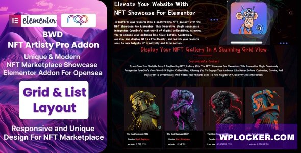 NFT Artisty Pro (OpenSea NFT Marketplace) v1.0