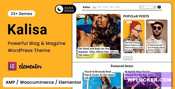 Kalisa v1.5 - Blog & Magazine WordPress Theme