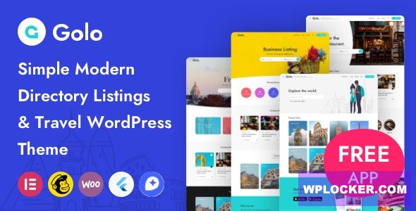 Golo v1.6.3 - Directory & Listing, Travel WordPress Theme