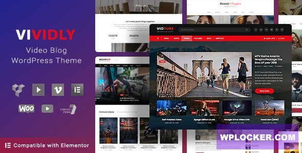 Vividly v1.5.4 - Video Blog WordPress Theme