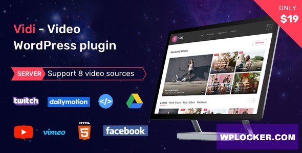 Vidi v1.3.1 - Video WordPress Plugin