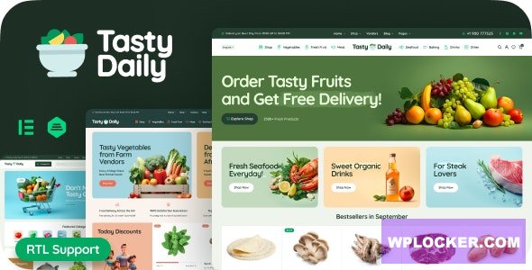 Tasty Daily v1.1 - Grocery Store & Food WooCommerce Theme
