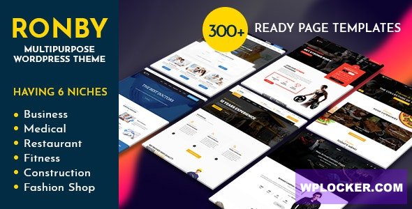 Ronby v6.1.2 - 6 Niche Business Multi-Purpose WordPress Theme