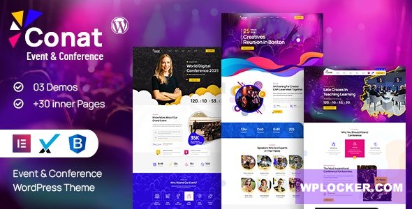 Conat v1.2.7 - Event & Conference WordPress Theme + RTL Ready
