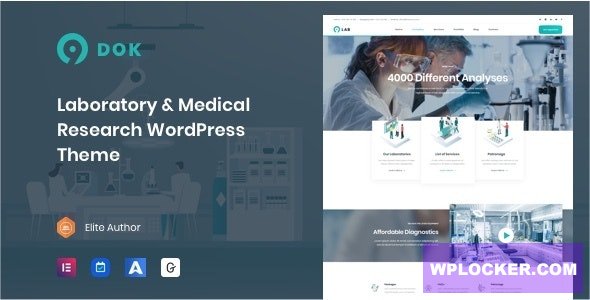 Ninedok v1.1.4 - Laboratory & Research WordPress Theme