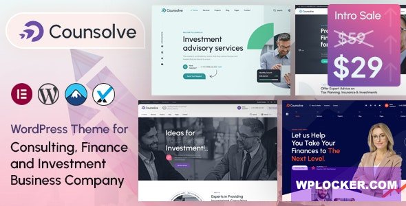 Counsolve v1.0 - Consulting & Investments WordPress Theme