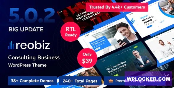 Reobiz v5.0.8 - Consulting Business WordPress Theme