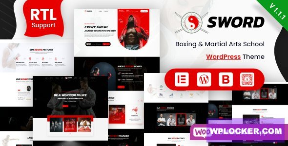 Sword v2.1.4 - Martial Arts Boxing WordPress Theme + RTL