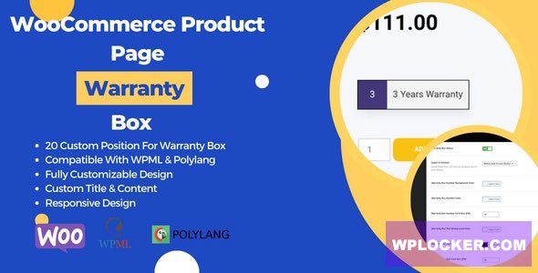 WooCommerce Product Page Warranty Box v1.0.0