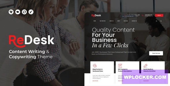ReDesk v1.0 - Content Writing & Copywriting Theme