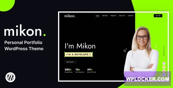 Mikon v1.0 - Personal Portfolio WordPress Theme