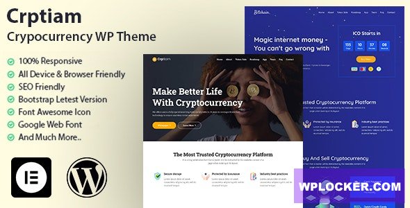Crptiam v1.0 - Cryptocurrency WordPress Theme