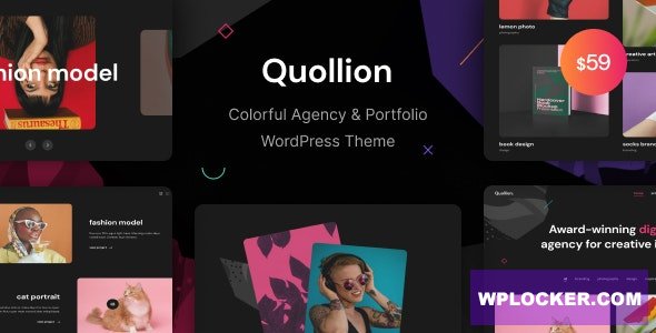 Quollion v1.0.1 - Colorful Agency & Portfolio WordPress Theme