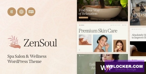 ZenSoul v1.0 - Spa Salon & Wellness WordPress Theme + AI
