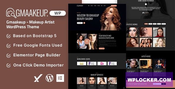 Gmaakeup v1.0 - Makeup Artist WordPress Theme