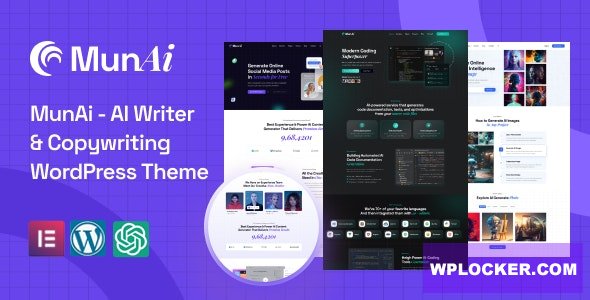 MunAi v1.0.1 - AI Writer & Copywriting WordPress Theme