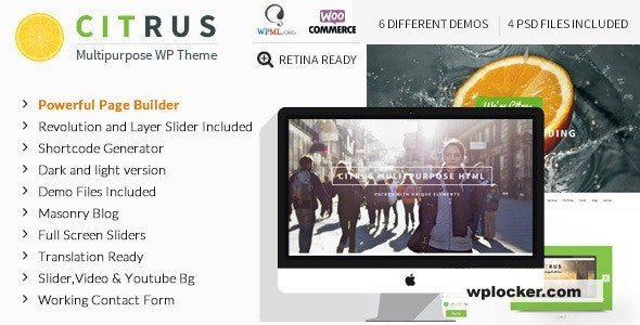 Citrus v3.5 - One Page WordPress