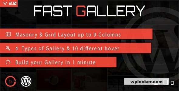 Fast Gallery v2.0 - Premium Wordpress Plugin