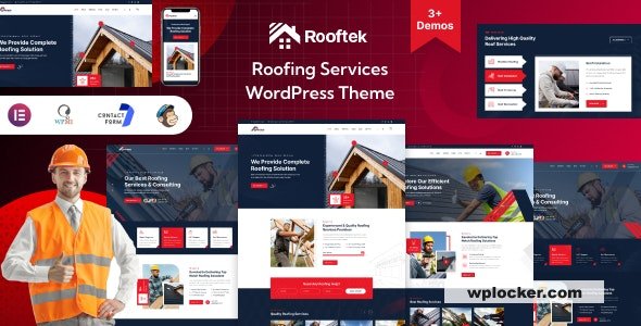 Rooftek v1.0 - Roofing Services WordPress Theme