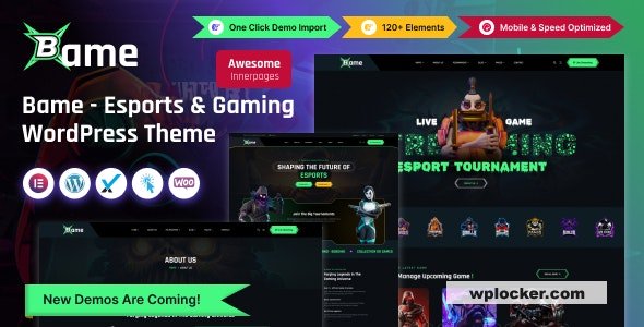 Bame v1.0 - eSports and Gaming WordPress Theme