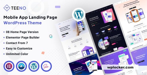 Teeno - App Landing WordPress Theme
