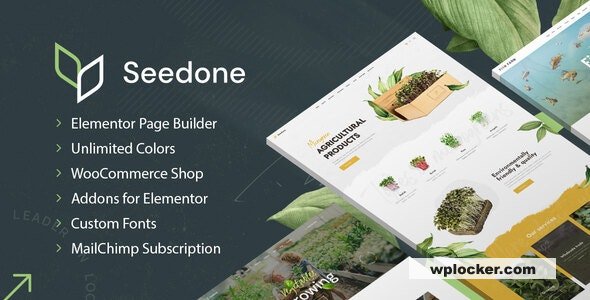 SeedOne v0.0.2 - Agriculture WordPress theme