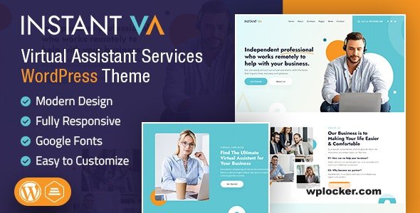 Instant VA v1.0 - Virtual Assistant WordPress Theme