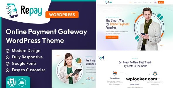 Repay v1.0 - Payment Gateway WordPress Theme