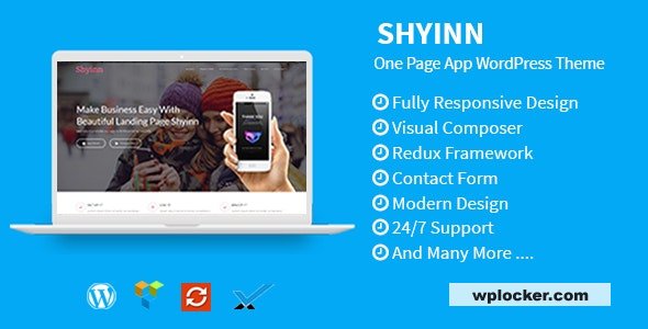 Shyinn v1.4 - One Page App WordPress Theme